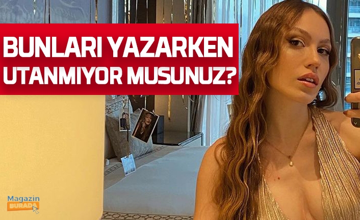 Bikinili pozlarını paylaşan Duygu Özaslan gelen mesajları ifşa etti