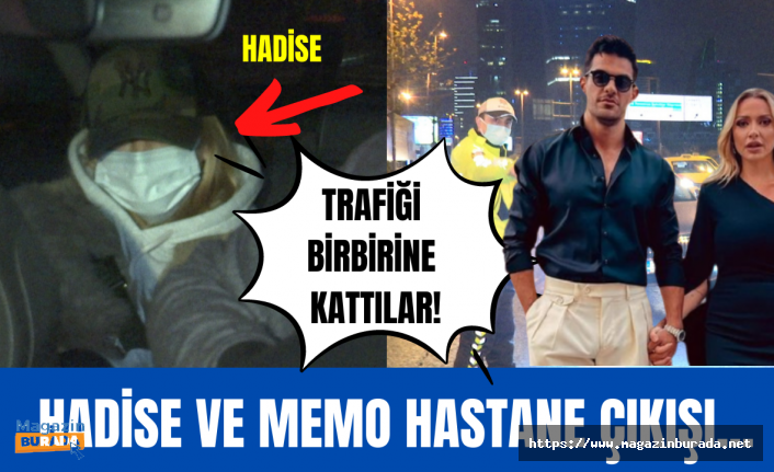 Hadise ve Mehmet Dinçerler çifti hastane çıkışı neden kaçtı? Trafiği altüst ettiler!