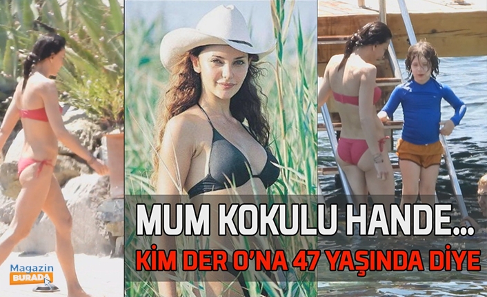 Hande Ataizi genç aşkı ve oğlu ile birlikte soluğu Bodrum’da aldı