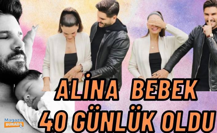 Tolgahan Sayışman ve Almeda Abazi’nin ikinci bebekleri Alina 40 günlük oldu