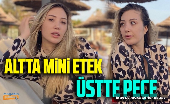 Yasmin Erbil bikiniden sonra şimdi de peçeyle poz verdi!