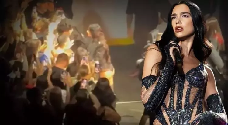 Dua Lipa’nın Amerika’daki konserinde Türk hayran sürprizi!