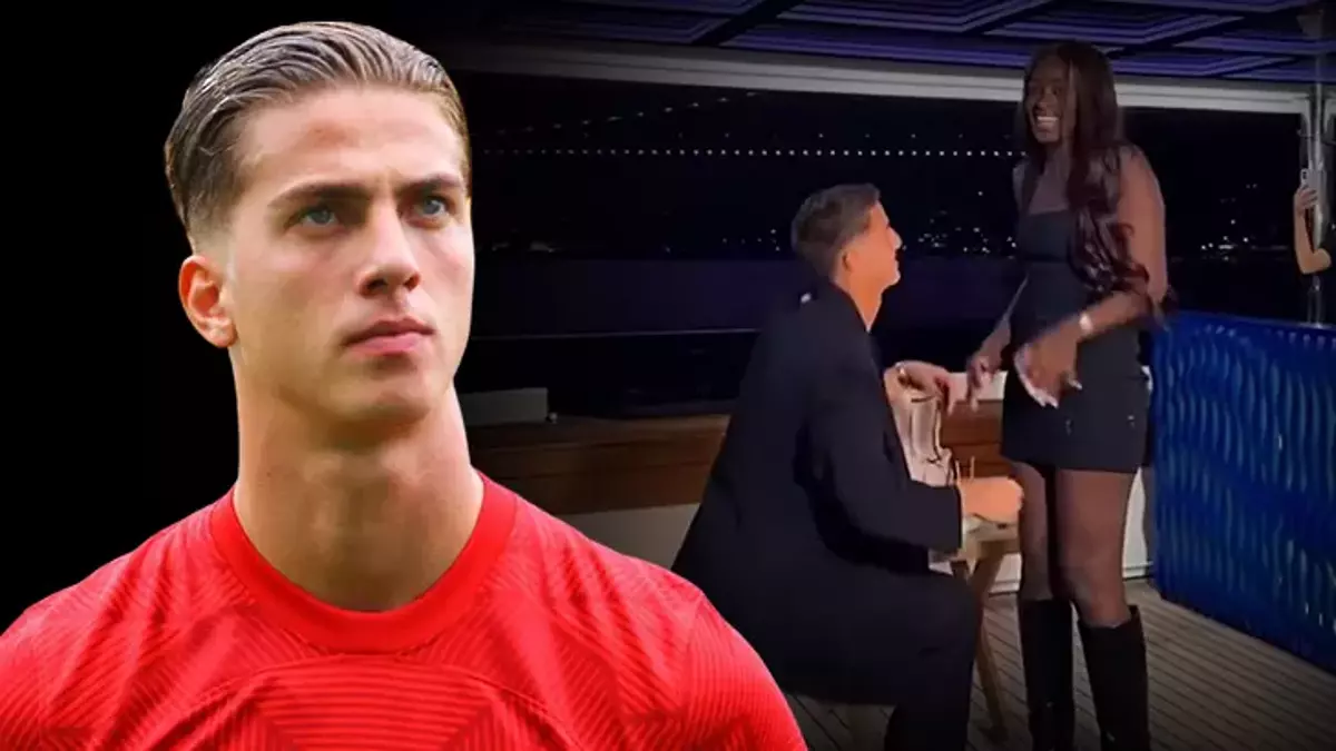 Milli futbolcudan çok konuşulan evlenme teklifi!