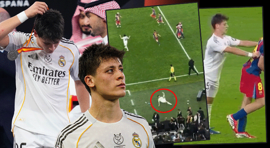 Süper Kupa finaline damga vuran anlar: Arda Güler kendisini yerde buldu!